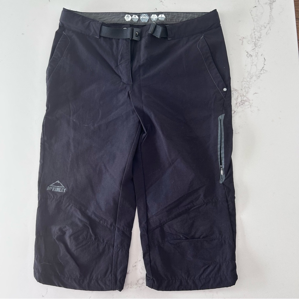 Mckinley Outdoor Cropped Hiking Pants Black Activewear